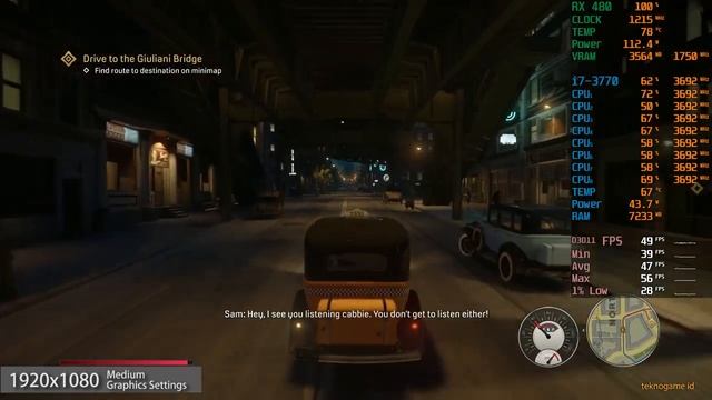 Mafia: Definitive Edition | Radeon RX 480 | Intel Core i7-3770 смотреть онлайн