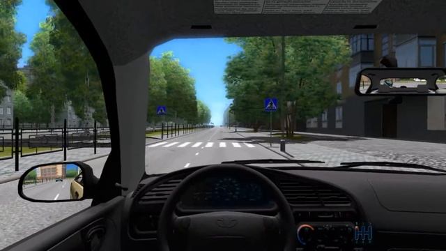 City Car Driving 1.3.3 - Daewoo Lanos Hatchback смотреть онлайн