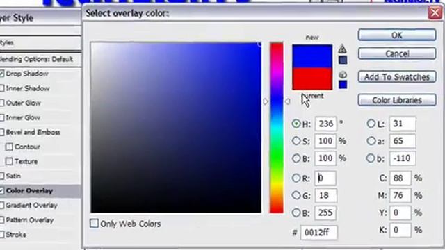 Add a Color Overlay to Text in Photoshop CS3 смотреть онлайн