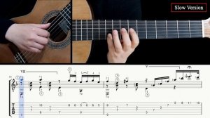 Capricho Árabe - гитарный урок табулатура!