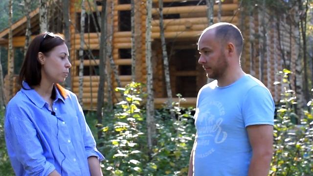 Дом из оцилиндрованного бревна в Ступинском районе Московской области. Отзыв. смотреть онлайн