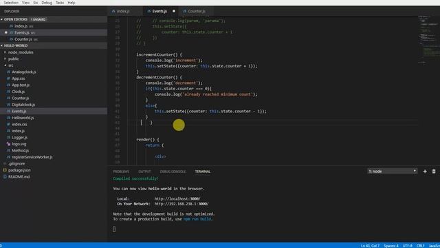React JS In Urdu ~ Events (Part 8 of 8) смотреть онлайн