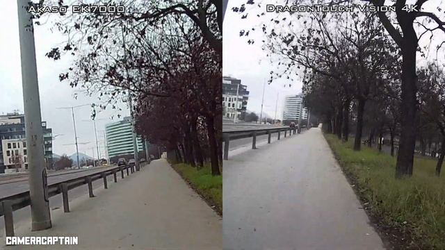 Akaso EK7000 Vs DragonTouch Vision 4K - Comparison 4K Test Footage