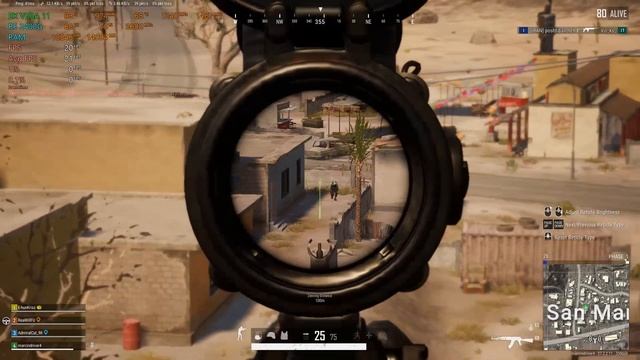 PUBG (Miramar) AMD Ryzen 5 2400G Vega 11 16GB Single Channel 1080p Very Low DX12 смотреть онлайн