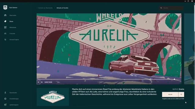 Wheels of Aurelia KOSTENLOS (Epic Games) | Kostenlose Spiele | Ep.49 | Gratis Spiel #steam #aurelia смотреть онлайн