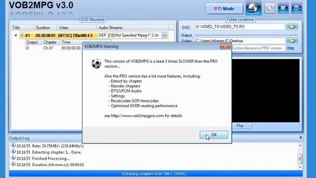 How to use VOB2MPG смотреть онлайн