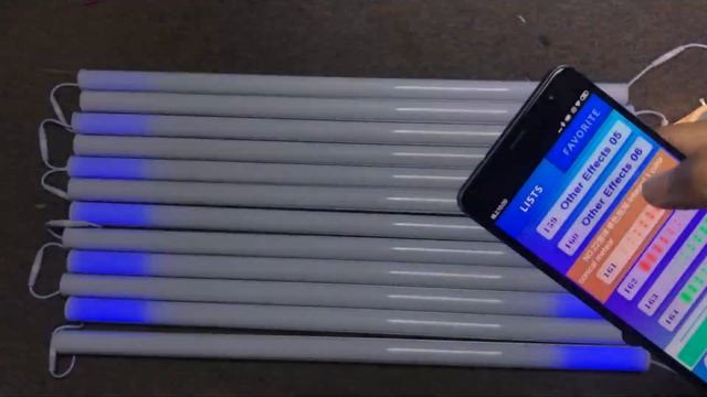 WiFi Music Addressable RGB LED Guardrail Tube Lamp For Outdoor LED Engineering lighting смотреть онлайн
