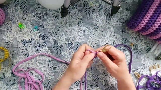 Ремень/ручка для сумки/рюкзака в технике макраме. Belt/handle for a bag/backpack - macrame techniqu смотреть онлайн
