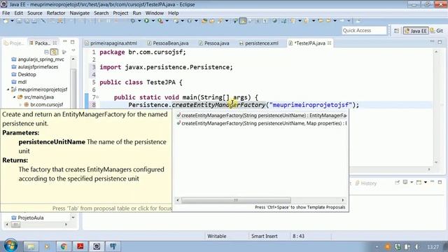 Curso de JSF - Criando tabelas com JPA e Hibernate смотреть онлайн