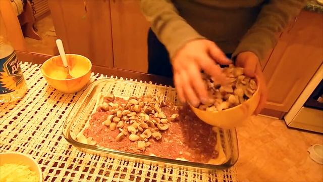Вкуснейший слоёный пирог с мясом за 3 минуты! Что приготовить на ужин. смотреть онлайн