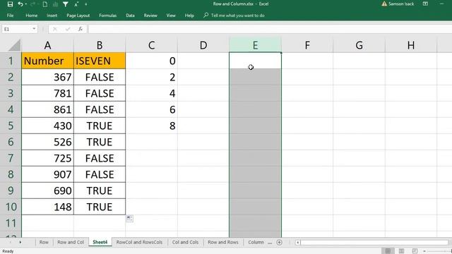 EXCEL: What is ISEVEN function in excel, How to find if a number is EVEN in excel, Example ISEVEN? смотреть онлайн