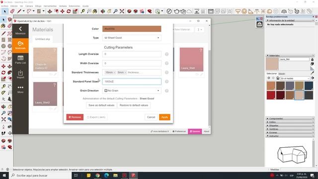 Plugin para despiece en sketchup Opencutlist gratis en español смотреть онлайн