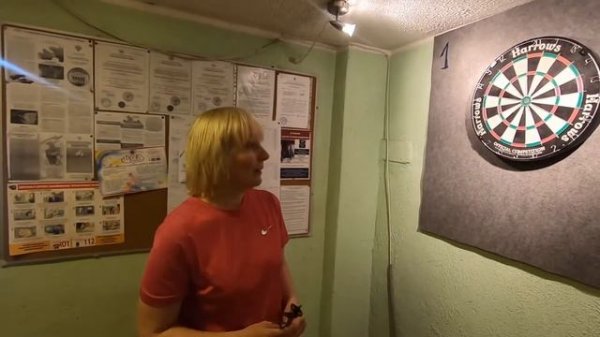 Дартс. Тренировка точности броска. Броски в "любимый" сектор.