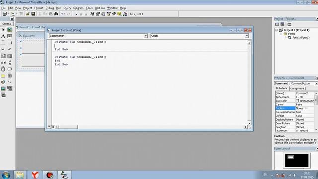 Visual Basic 6.0. Урок первый. "Привет!!!" смотреть онлайн