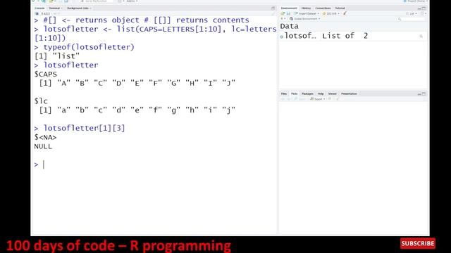 தமிழில் - 100 days of code - Learn R programming Day 16 in Tamil - Brackets and double-brackets смотреть онлайн