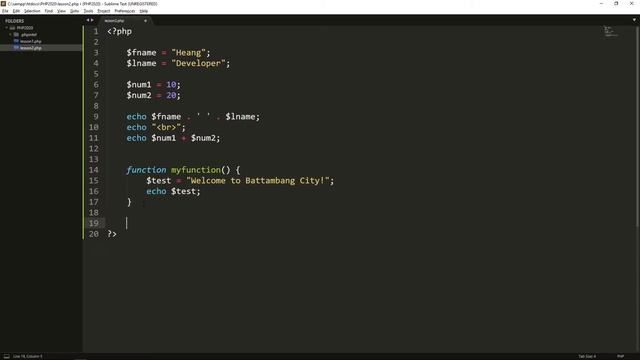 PHP For Beginners Tutorial #04 - Local Variables (Heang Developer) - Speak Khmer смотреть онлайн