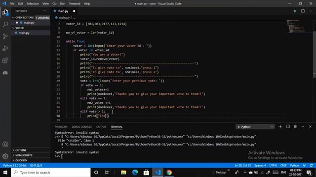 Making Voting System In python | python project for students| Project#2 #pythonprojectsforstudents смотреть онлайн