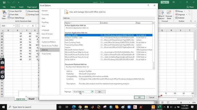 How to add Data analysis in Ms excel 2019 смотреть онлайн