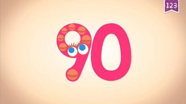 Endless Numbers 90 | Learn Number Ninety | Fun Learning for Kids