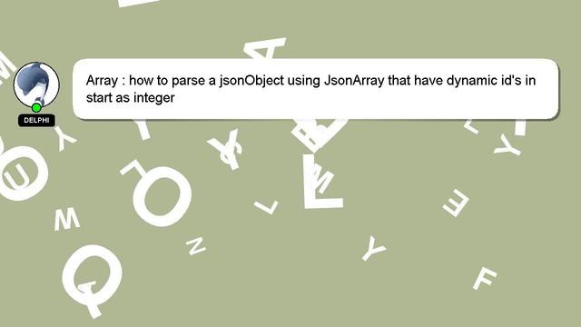 Array : how to parse a jsonObject using JsonArray that have dynamic id's in start as integer смотреть онлайн