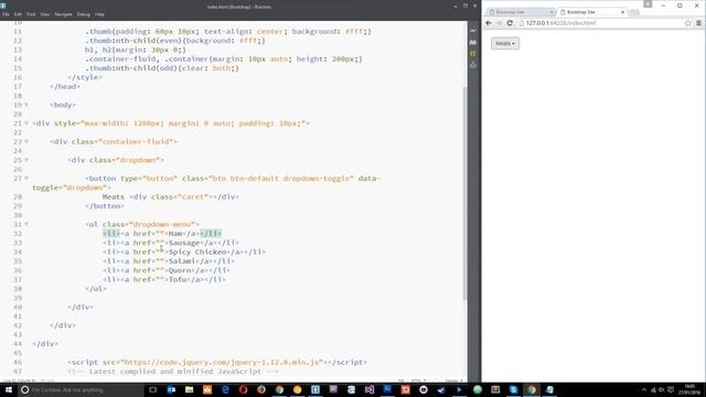 Bootstrap Tutorial #15 - Drop-down Menu's смотреть онлайн