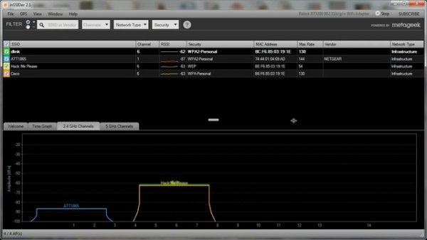 Inssider Установить Android