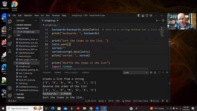 Python String Fun -- A little Python program that demonstrates some string and list methods смотреть онлайн