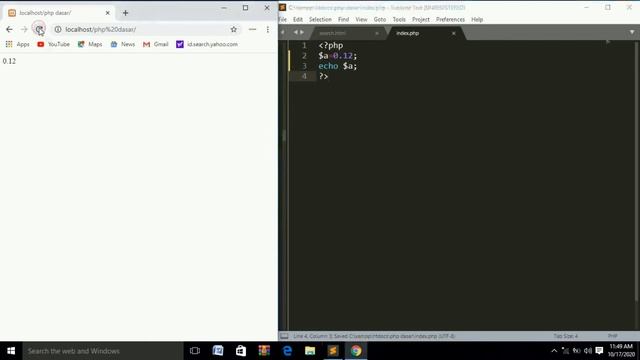 TUTORIAL PHP| Belajar PHP Dasar Untuk Pemula(float) смотреть онлайн