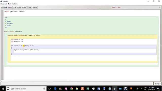 Java - BlueJ - Lesson 12: Logical Operators AND and OR смотреть онлайн