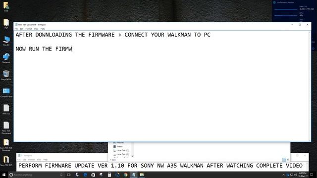 SONY NW A35 WALKMAN FIRMWARE VER 1.10 UPDATE PROCEDURE смотреть онлайн