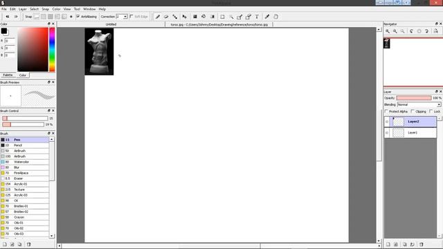 Reference Image setup in FireAlpaca смотреть онлайн