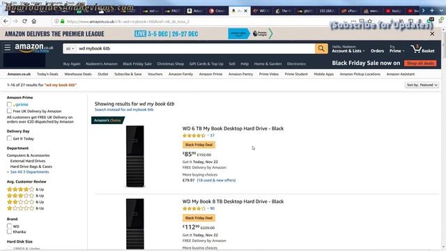 Amazon Black Friday External USB Hard Drive REAL Bargains! 8TB WD My Book... смотреть онлайн