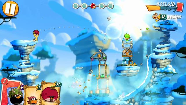 Angry Birds 2- level 901 pig foot mountains смотреть онлайн