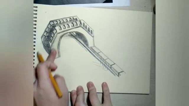 3D рисунки реалистичный мост/milena art, рисунок простым карандашом, уроки рисования смотреть онлайн
