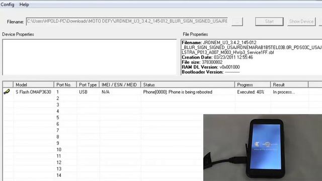 MOTOROLA DEFY UnBrick Restore to Default SBF смотреть онлайн