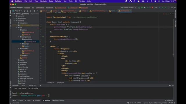 63 - React With Redux And Axios - Django | DRF | React W. Data Analysis
