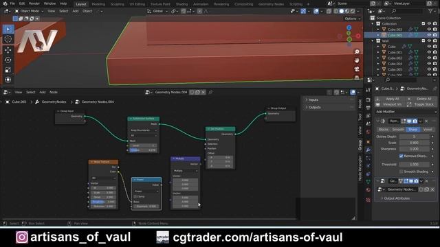 Geometry nodes for damage to stone - Procedural chipping смотреть онлайн