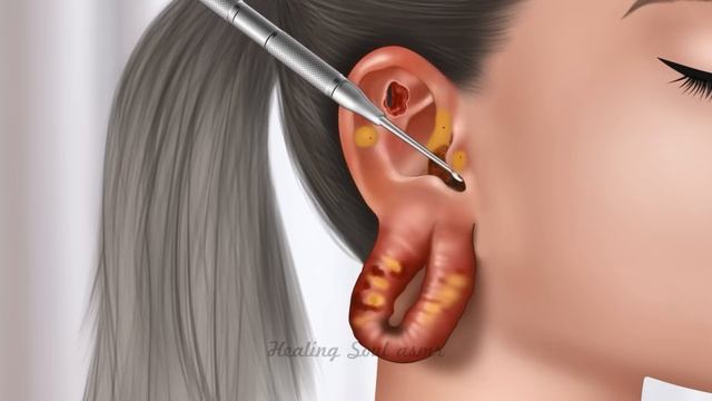 ASMR Remove unmanaged piercing pus animation | Squeeze nose acne смотреть онлайн