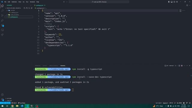 Instalar Node, Express, TypeScript y ESLint Standard con módulos | Parte 1 - Instalación смотреть онлайн