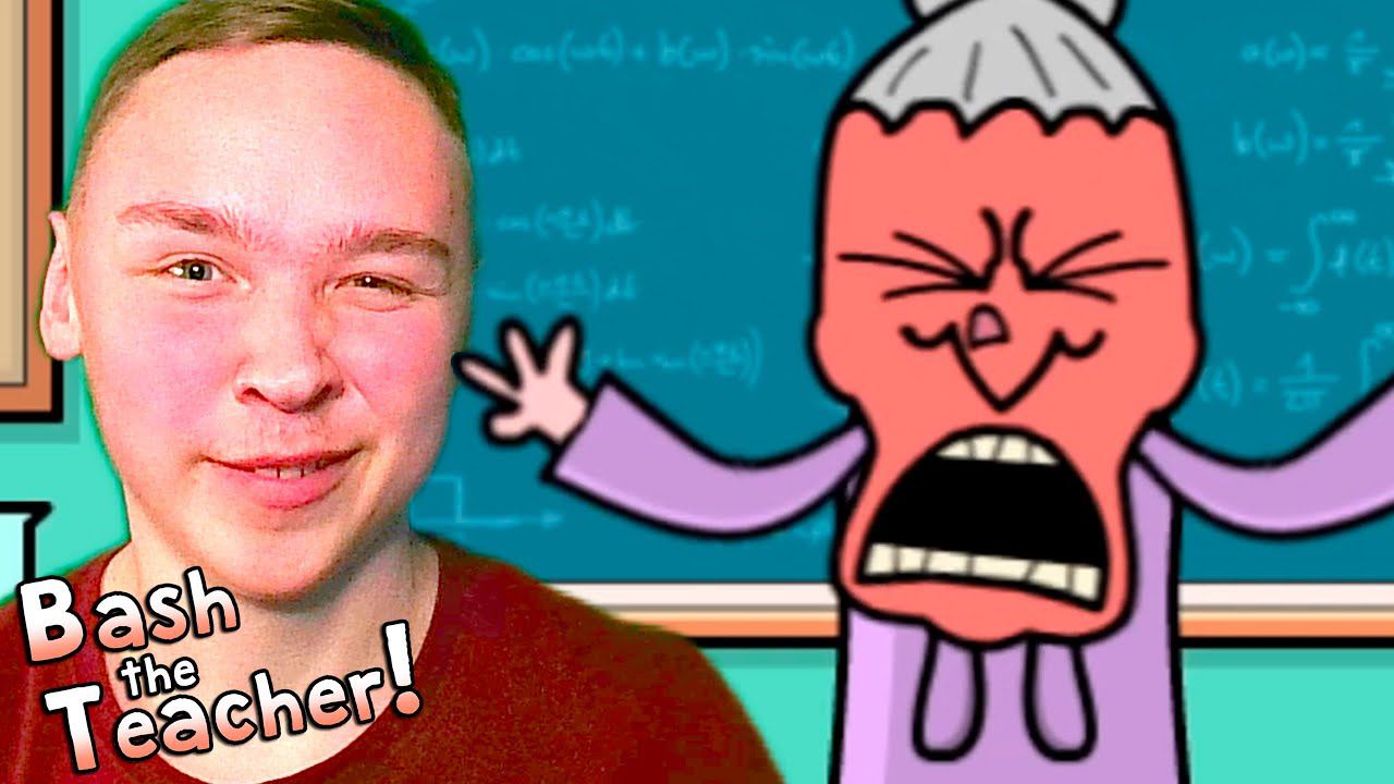 РАЗДРАЖАЮ УЧИЛКУ ► Bash the Teacher! - Classroom Clicker смотреть онлайн