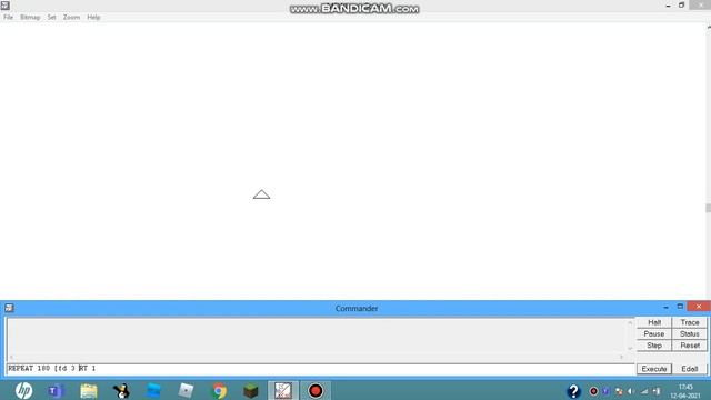 How To Draw A Semicircle In MSW LOGO |Bravo Kanishk
