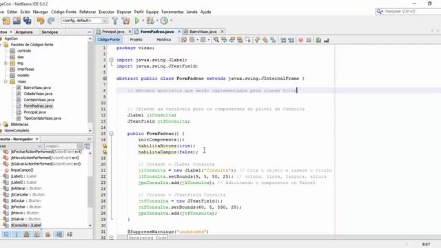 Aula 18 - Java Swing - Métodos abstratos смотреть онлайн