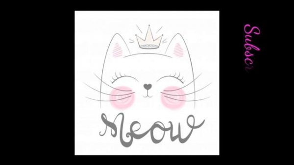 Meow meow song with cute anime girls| Learn to Meow with lyrics