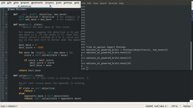 [Explained] The Narrator Explains Minimax in Python (Ep. 1) смотреть онлайн