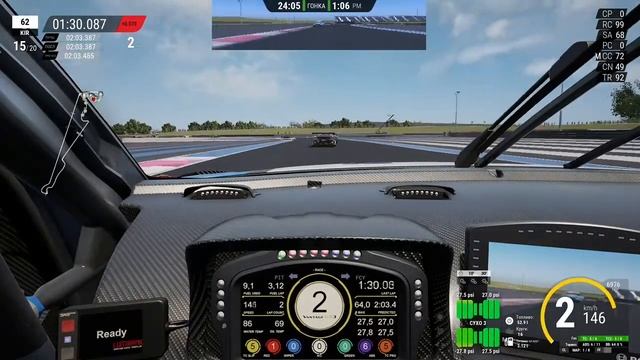 Assetto Corsa Competizione: НАСТРОЙКА ДАВЛЕНИЯ 100% способ для Новичков. Гонка Paul Ricard Circuit смотреть онлайн
