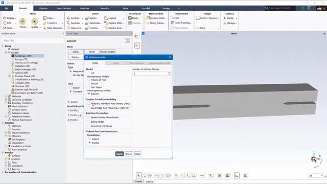 Моделирование течений с противотоком и брызгобразованием с помощью модели AIAD смотреть онлайн