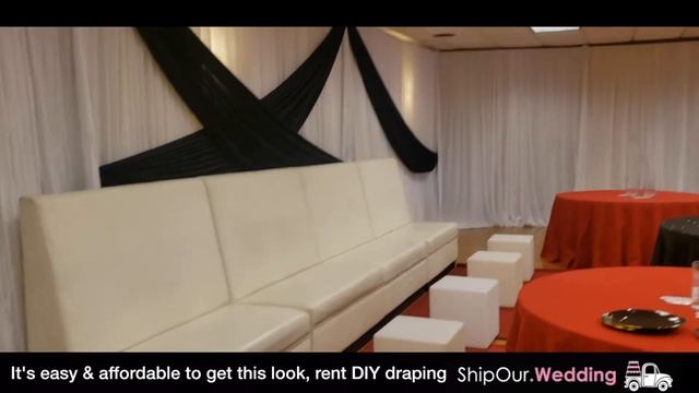 EASY DIY WEDDING DRAPERY RENTALS IN AN ENTIRE ROOM смотреть онлайн