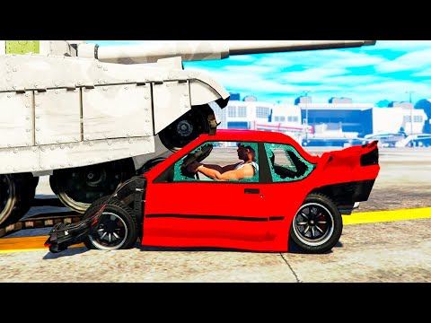 РЕАЛИСТИЧНЫЕ ПОВРЕЖДЕНИЯ ТАНК РАЗДАВИЛ МАШИНУ ЖЁСТКИЙ КРАШ ТЕСТ В GTA 5 МОДЫ! ОБЗОР МОДА В GTA 5! смотреть онлайн