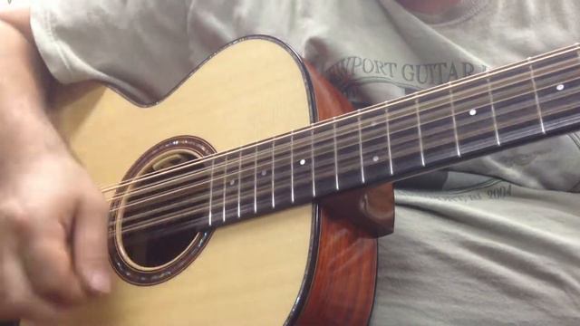 Just strung up baritone 12 string guitar - 2 смотреть онлайн