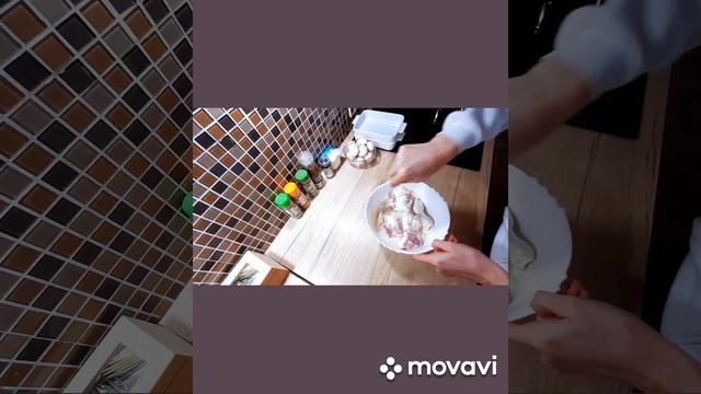 Маринованое мясо с картошкой Фри. смотреть онлайн